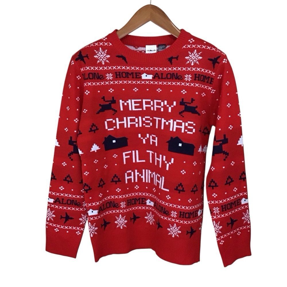 Home Alone‎ Merry Christmas Ya Filthy Animal Ugly Christmas Sweater M